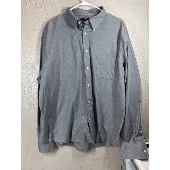 Lauren Ralph Lauren Black White Check Soft Stretch Regular Fit Men’s Size 2XL - Picture 1 of 3